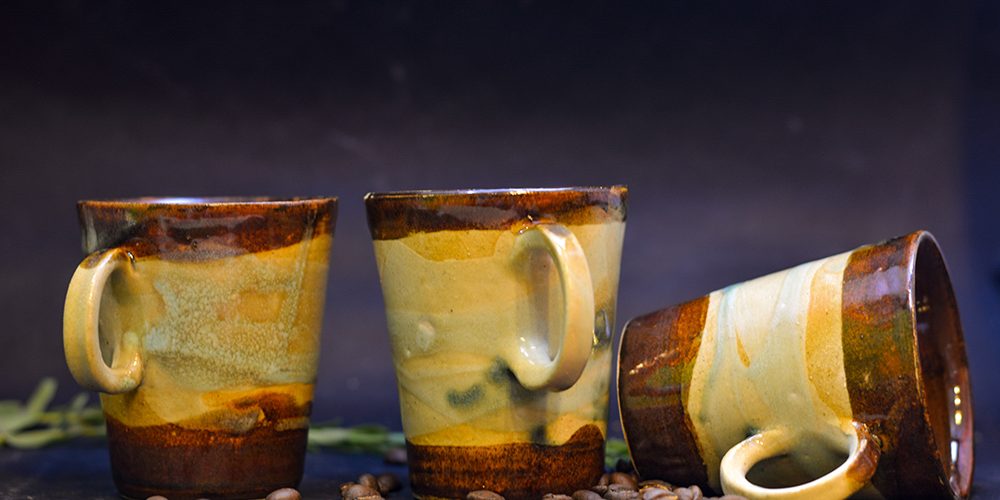 Brown Mug- Set of 3