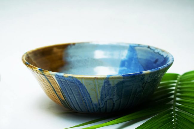 17_Blue Yellow Salad Bowl_1 Blue Yellow Salad Bowl