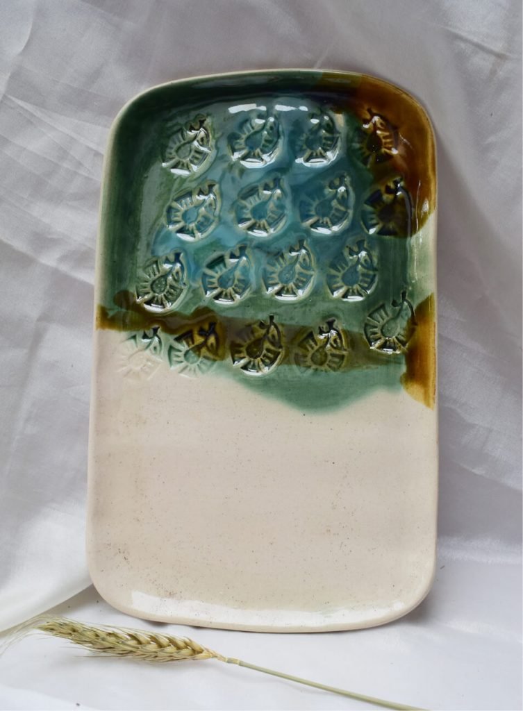 Green-White-Leaf-Platter